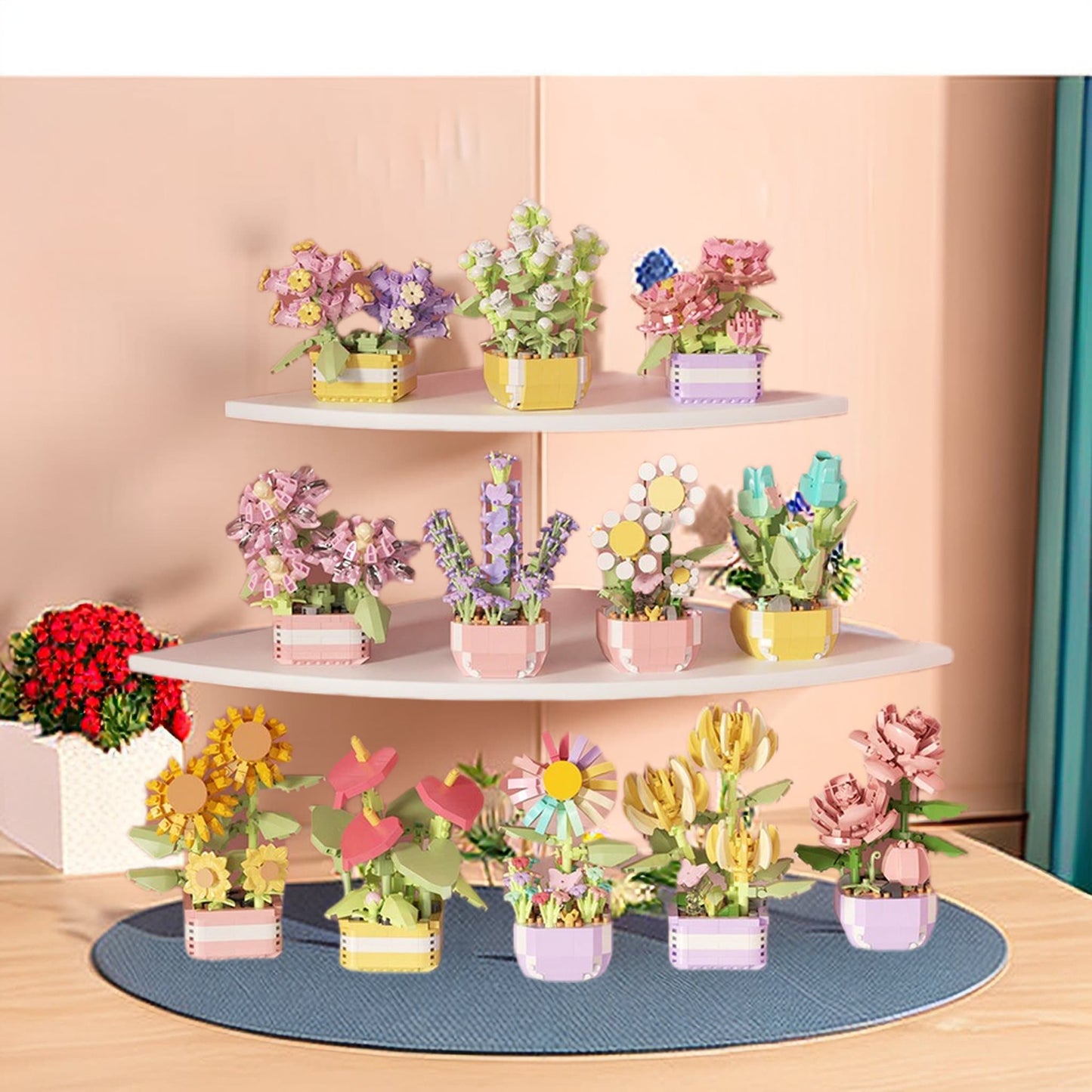 Creative DIY Botanical Flower Sets - Build-Your-Own Garden, Home Decor & Gift Idea, Option 1-6 - Builditfy