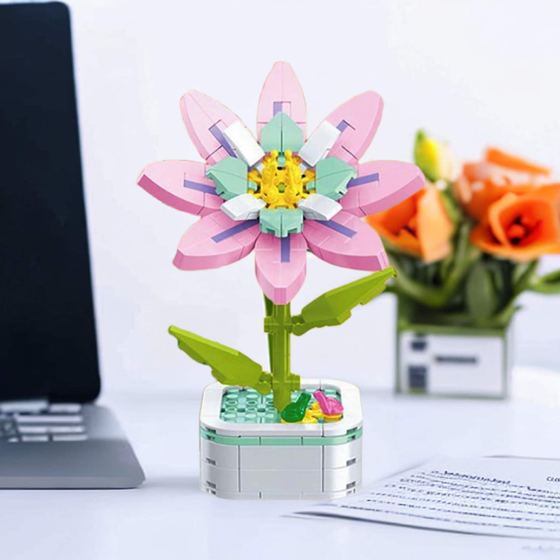 GIFT SET - Gardenia DIY Floral Bliss: Craft Your Own Eternal Garden with Flower Building Block Kits - Builditfy