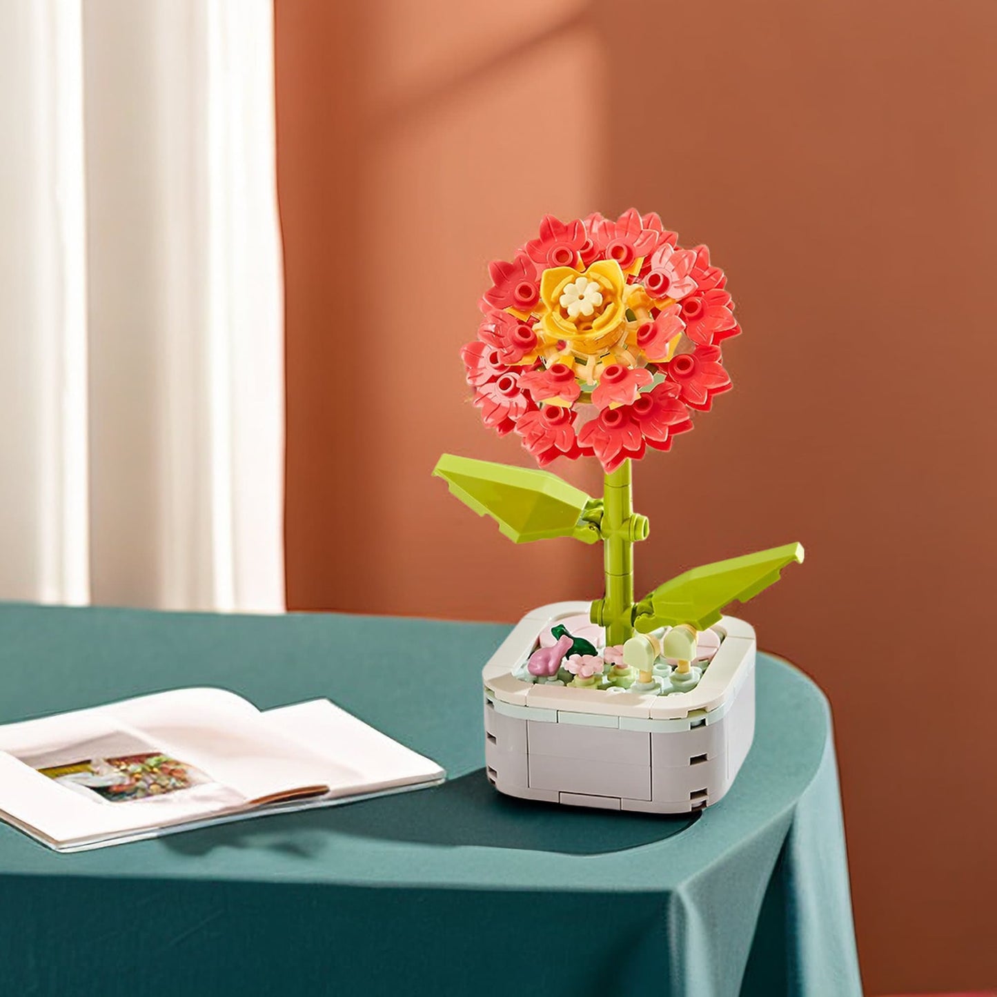 Agapanthus DIY Floral Bliss: Craft Your Own Eternal Garden with Flower Building Block Kits - Builditfy