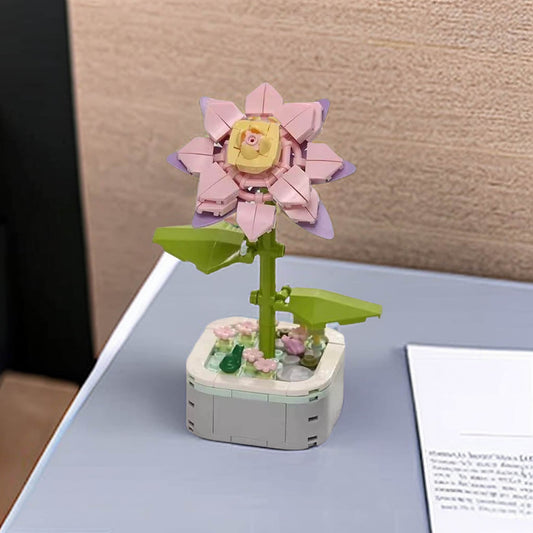 Epiphyllum Cactus DIY Floral Bliss: Craft Your Own Eternal Garden with Flower Building Block Kits - Builditfy