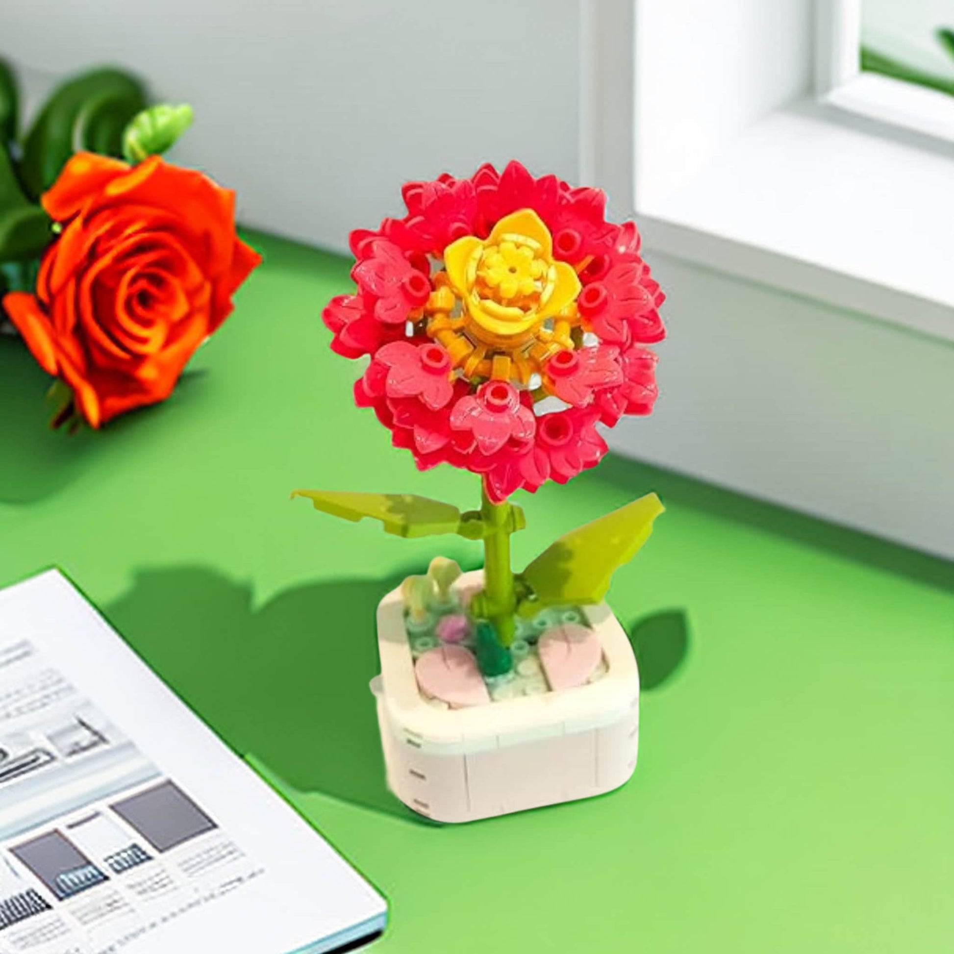 GIFT SET - Agapanthus DIY Floral Bliss: Craft Your Own Eternal Garden with Flower Building Block Kits - Builditfy