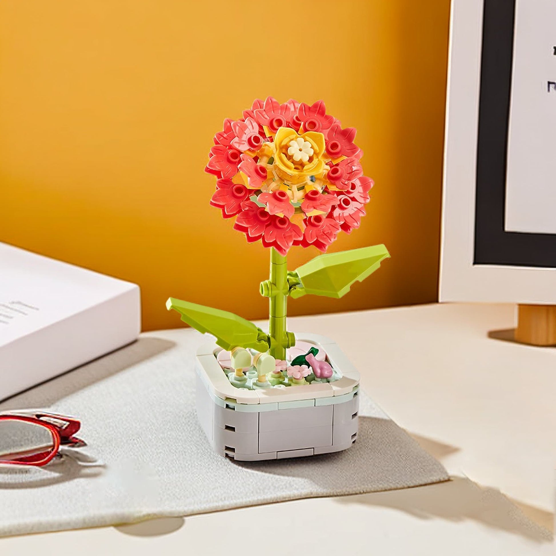 GIFT SET - Agapanthus DIY Floral Bliss: Craft Your Own Eternal Garden with Flower Building Block Kits - Builditfy