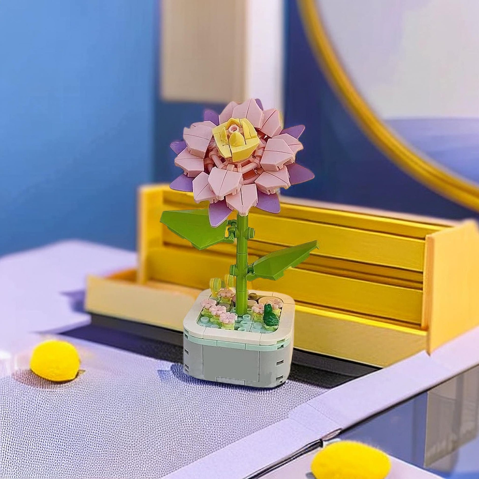 Epiphyllum Cactus DIY Floral Bliss: Craft Your Own Eternal Garden with Flower Building Block Kits - Builditfy