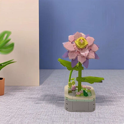 GIFT SET - Epiphyllum Cactus DIY Floral Bliss: Craft Your Own Eternal Garden with Flower Building Block Kits - Builditfy