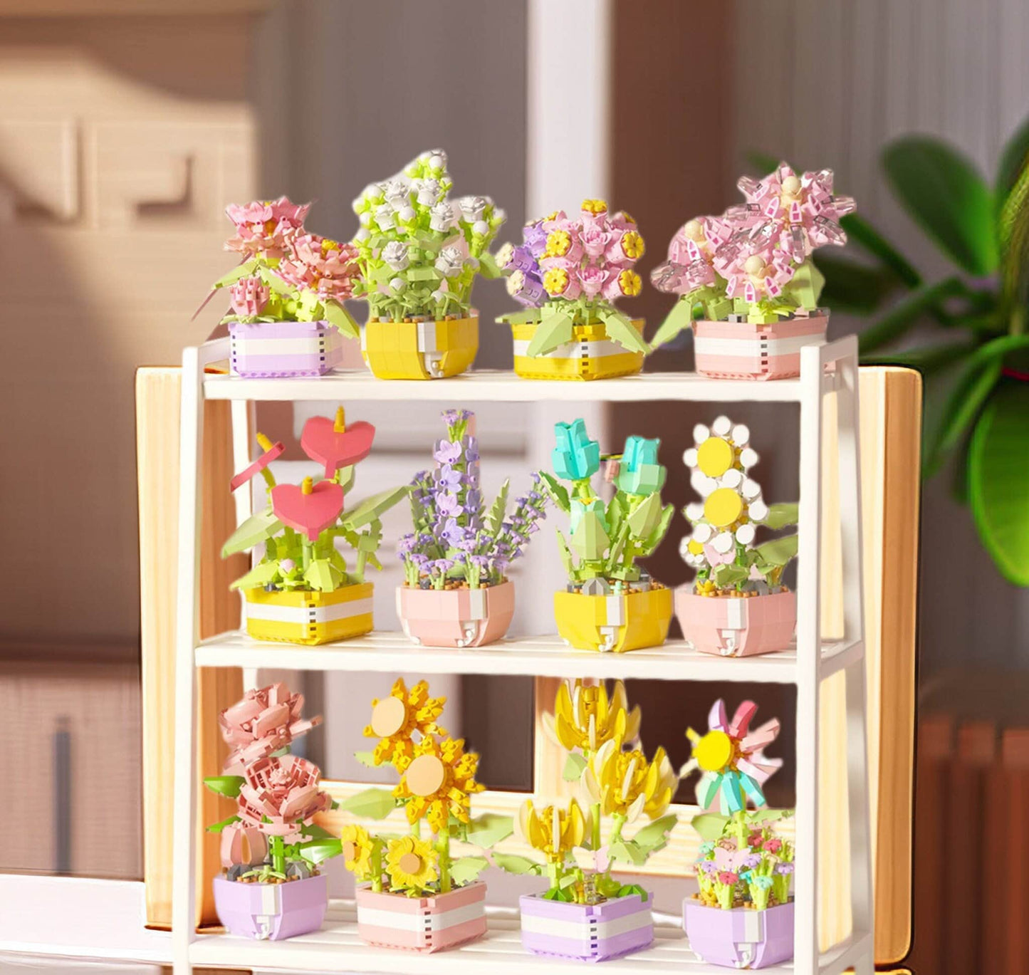 Creative DIY Botanical Flower Sets - Build-Your-Own Garden, Home Decor & Gift Idea, Option 1-6 - Builditfy