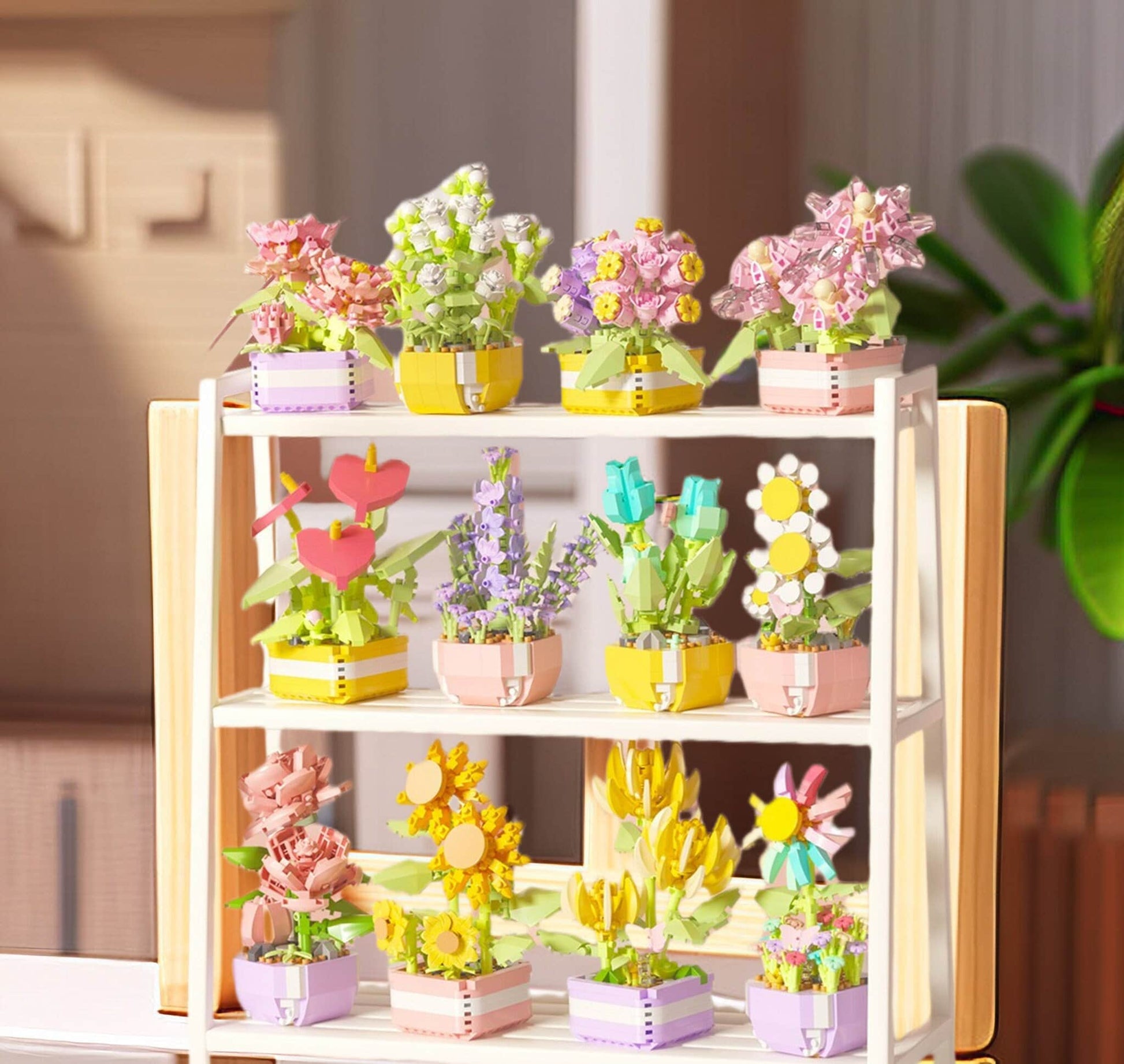 Creative DIY Botanical Flower Sets - Build-Your-Own Garden, Home Decor & Gift Idea, Option 1-6 - Builditfy