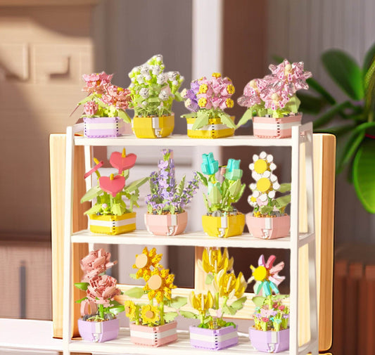 Creative DIY Botanical Flower Sets - Build-Your-Own Garden, Home Decor & Gift Idea, Option 1-6 - Builditfy